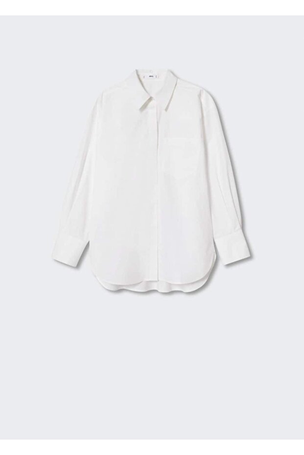 Oversize Pamuklu Gömlek - 3