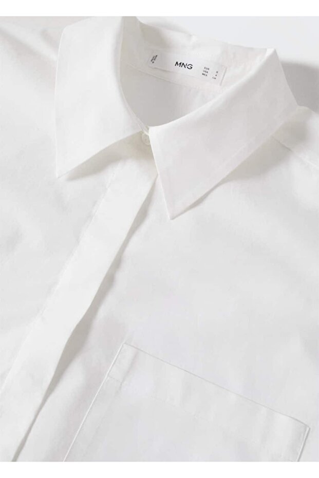 Oversize Pamuklu Gömlek - 6