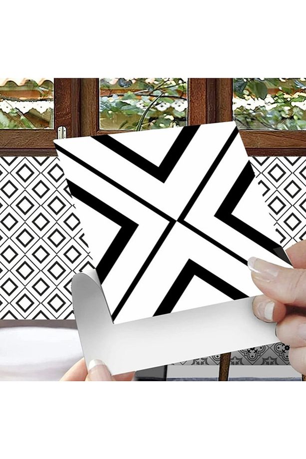 Muftak Banyo Fayans Kaplama Duvar Dekorasyon Stickerr Folyo 60 Adet 15x15cm - 1