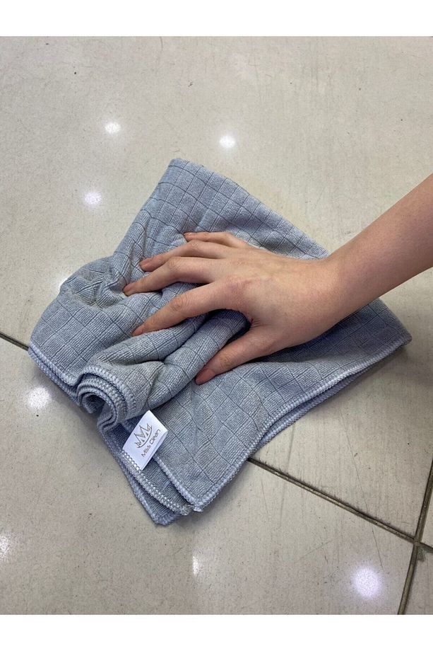( 1 Adet ) Sıkılması En Rahat Bez Kareli Büyük Boy Yer Bezi 50*70 Cm Kullanışlı Yer Silme Bezi - 5