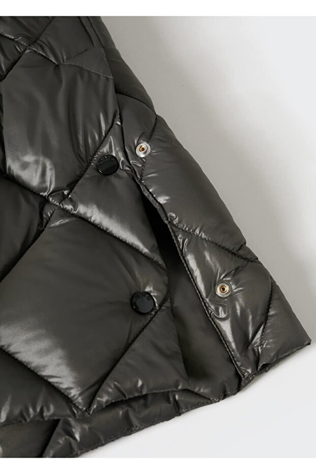 Kapüşonlu Kapitone Anorak - 8