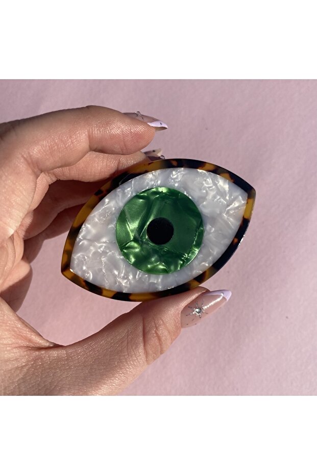 Imported Bone Green Eye Buckle