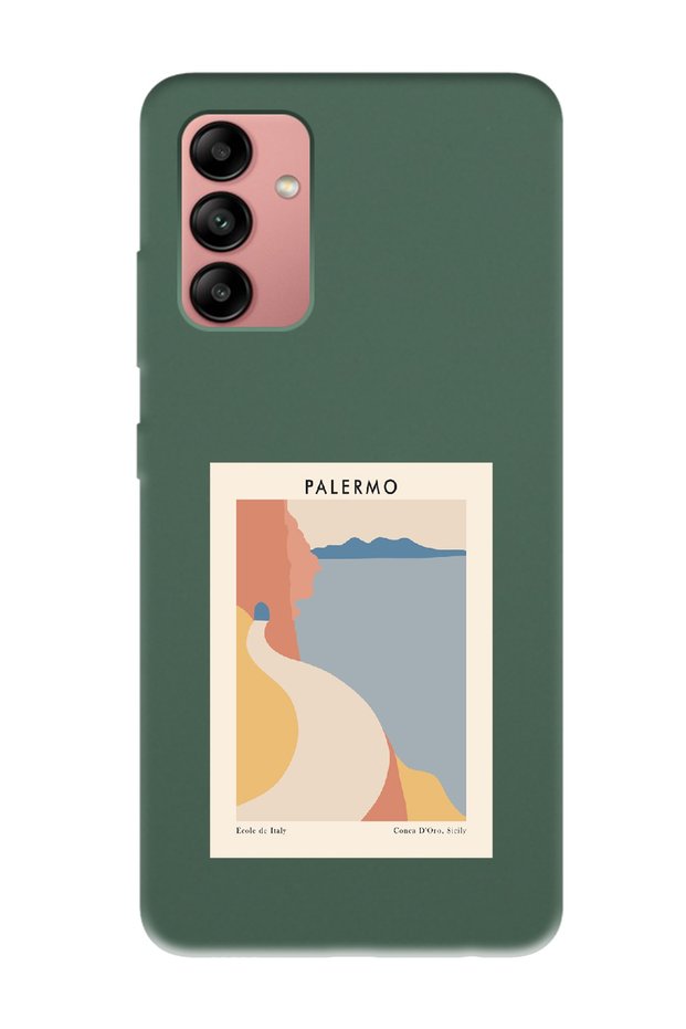 Samsung A04S Palermo Design Dark Green Launch Phone Case
