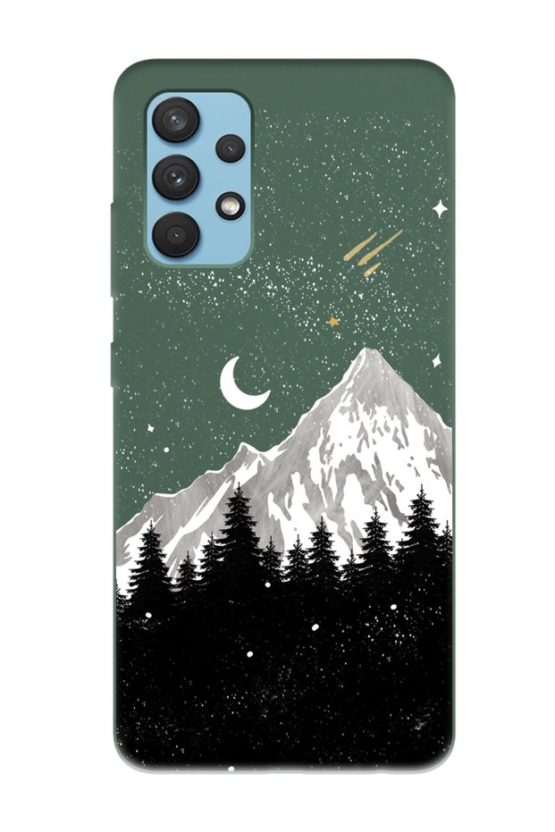 Samsung A13 Black Night Designed Dark Green Launch Phone Case