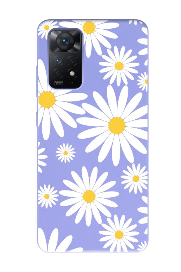 Xiaomi Redmi Note 11 Big Daisy Design Lilac Launch Phone Case
