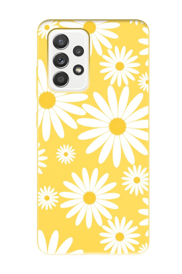 Samsung A23 Big Daisy Design Yellow Launch Phone Case