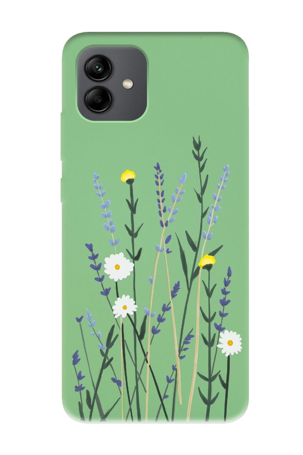 Samsung A04 Softy Lavenders Designed Green Launch Phone Case