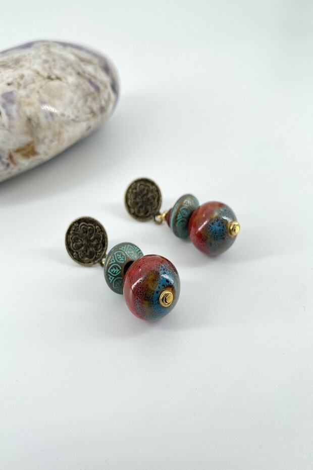 أقراط تصميم اليدوية - 2