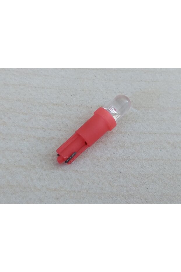 T5 Dipsiz Led Ampul Kırmızı 12v (2 ADET FİYATI) T5 Torpido, Gösterge Mini Dipsiz Ampul - 4