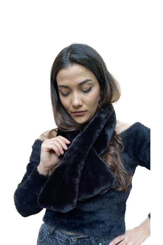 Eșarfă de lux de pluș - 1