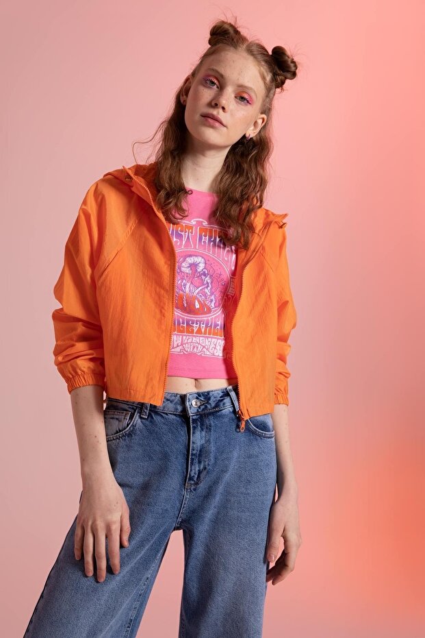 Wasserabweisender, saisonaler Regenmantel mit Kapuze - 1