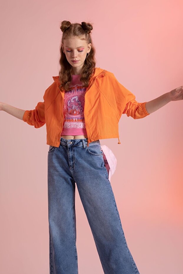 Wasserabweisender, saisonaler Regenmantel mit Kapuze - 2