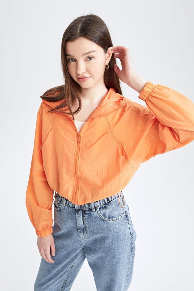 Wasserabweisender, saisonaler Regenmantel mit Kapuze - 6