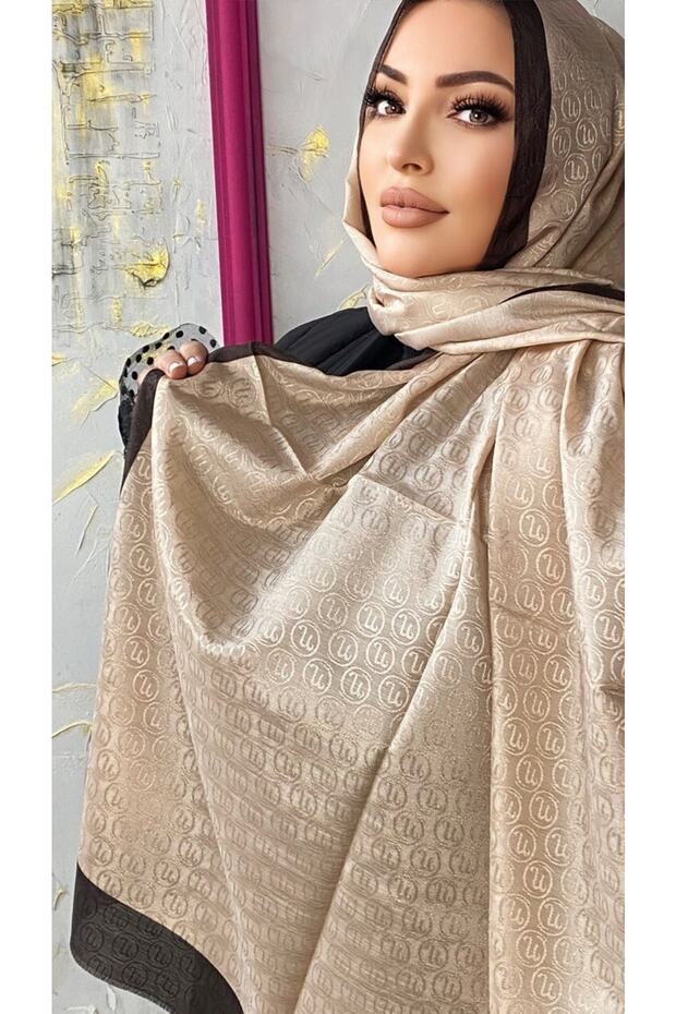 Hint Ipek Monogram Şal - 1