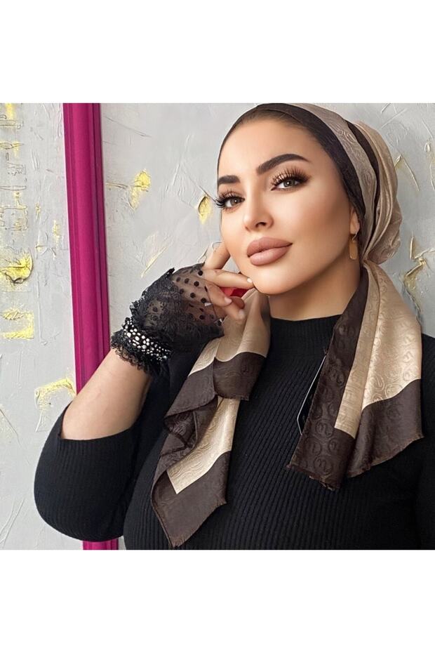 Hint Ipek Monogram Şal - 2