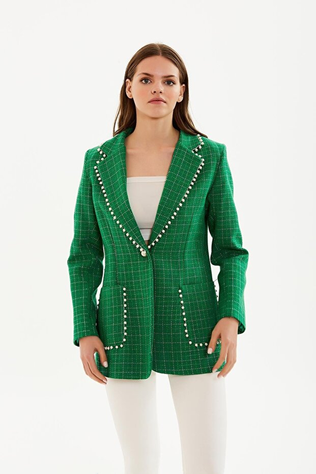 Inci Aksesuarlı Ceket - 2