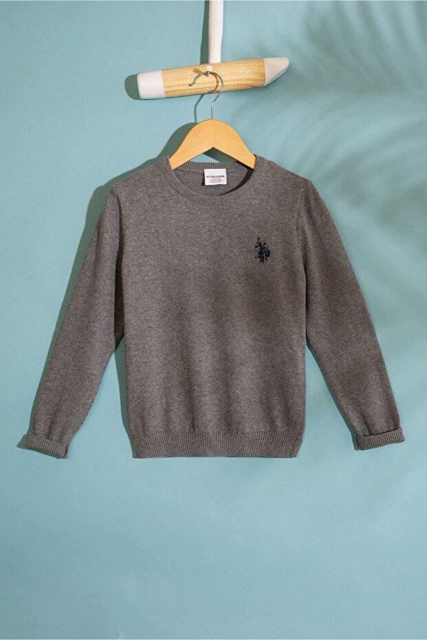 Gray Boy's Knitwear Sweater