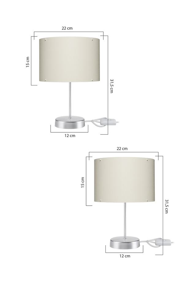 Arel 22 Lik Abajur Krom 2 Li - 2