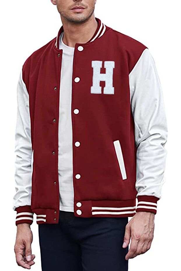Unisex Embroidered College Jacket