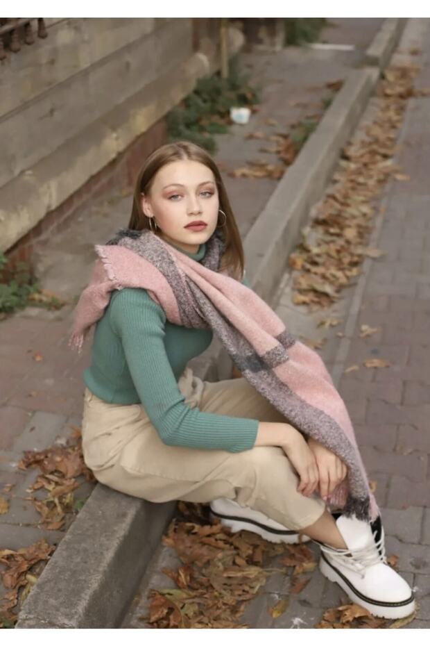 Ριγέ πολύχρωμο κασκόλ - 2