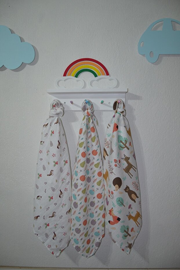 3 Multi-Purpose Muslin Cloth Cover Blanket