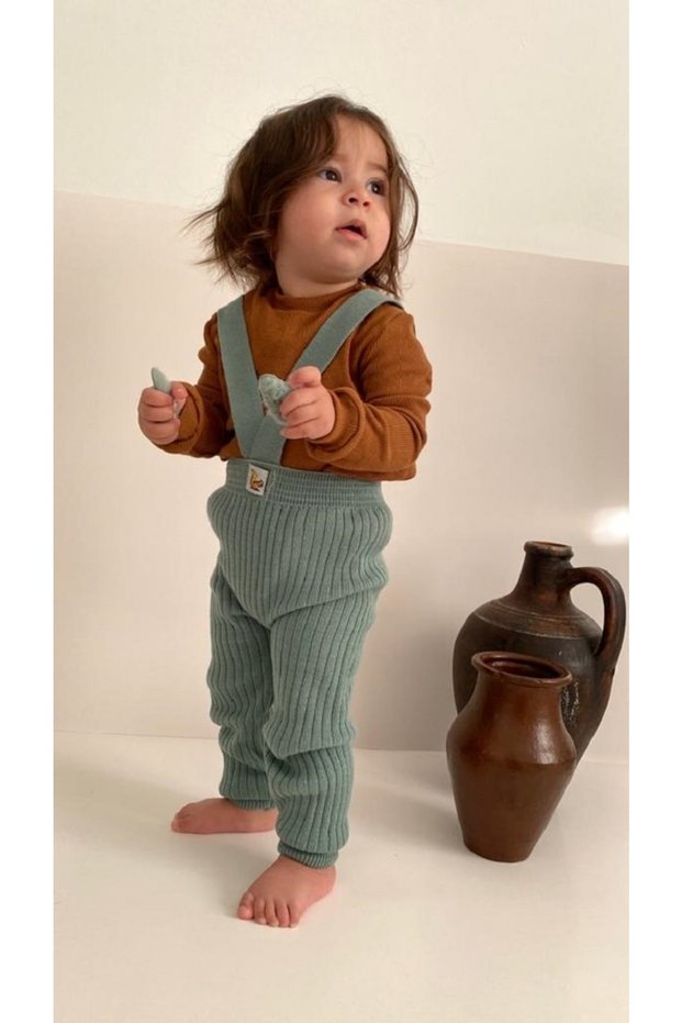 My Baby Girl/Boy Baby Body+ Adjustable Strap Knitwear Leggings Set of 2