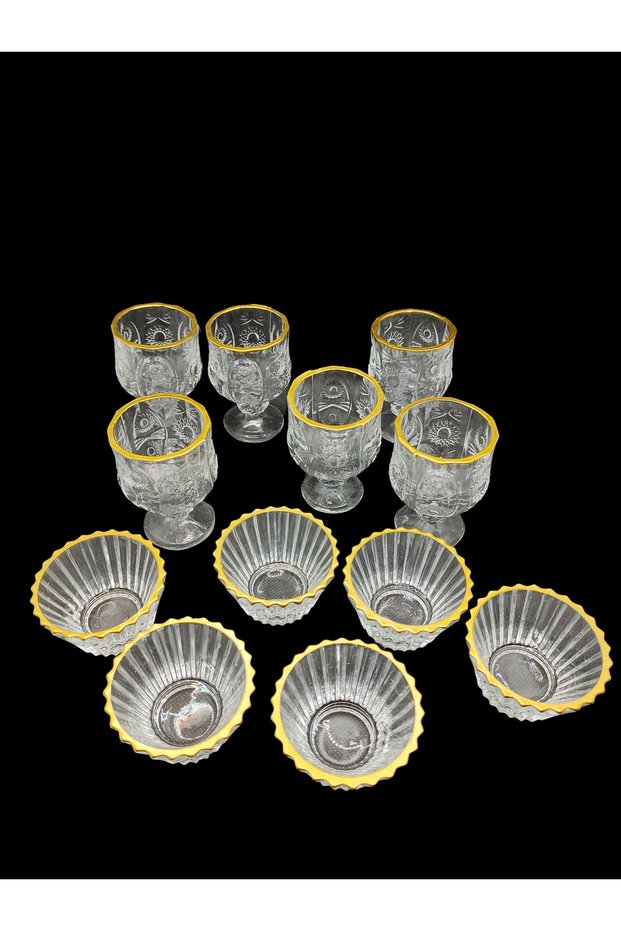 12 Piece Gilded Coffee Side Set