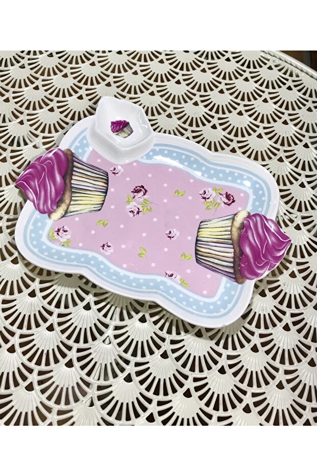 Tatlı Sunumlarına Özel Servis Tabağı - 1