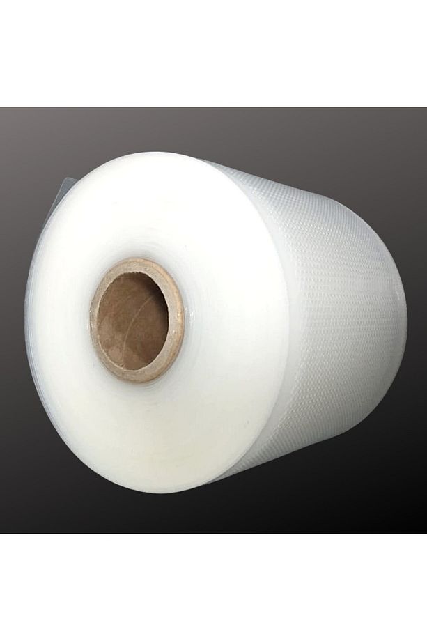 Tırtıklı Rulo Vakum Poşeti- 9 Santim X 15 Metre - Çift Yüzeyi Gofrajlı (tırtıklı) - 1
