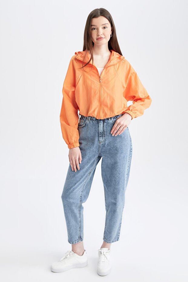 Wasserabweisender, saisonaler Regenmantel mit Kapuze - 7