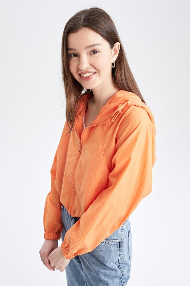 Wasserabweisender, saisonaler Regenmantel mit Kapuze - 8