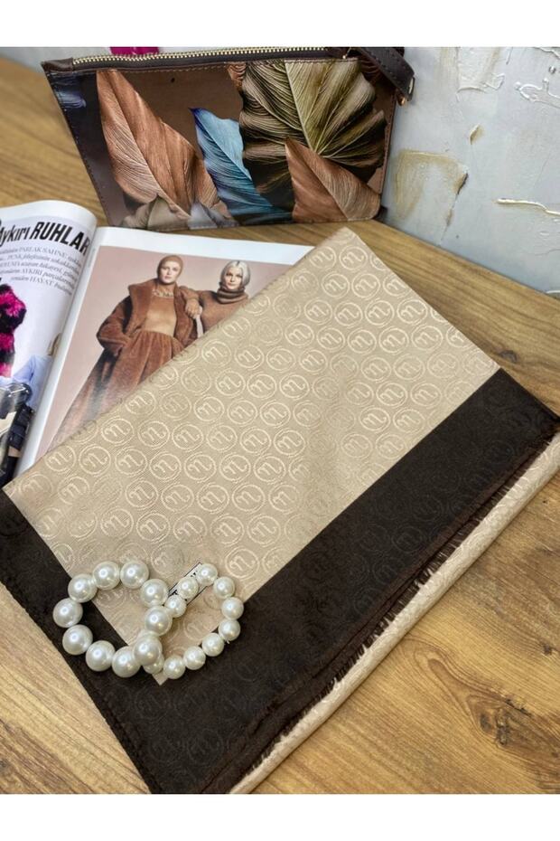 Hint Ipek Monogram Şal - 6