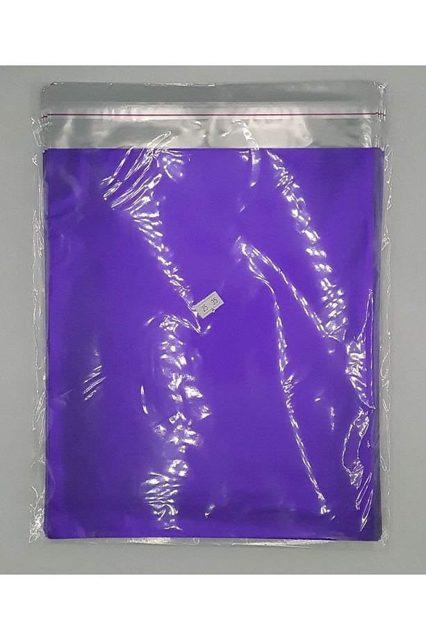 Metalize Bantlı (25X35 CM) Jelatin Hediye Poşeti (50 ADET) - Renkli Lüks Hediye Poşeti - 6