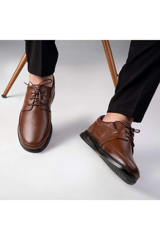 String Hakiki Deri Comfort Ortopedik Erkek Günlük Ayakkabı, Baba Ayakkabısı, Ortopedik Ayakkabı - 4