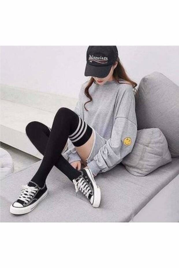 جوارب قطنية فوق الركبة - 5