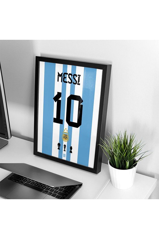Lionel Messi Arjantin 2022 Forma Poster Tablo - 3