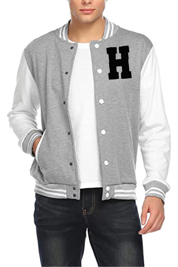 Unisex Embroidered College Jacket