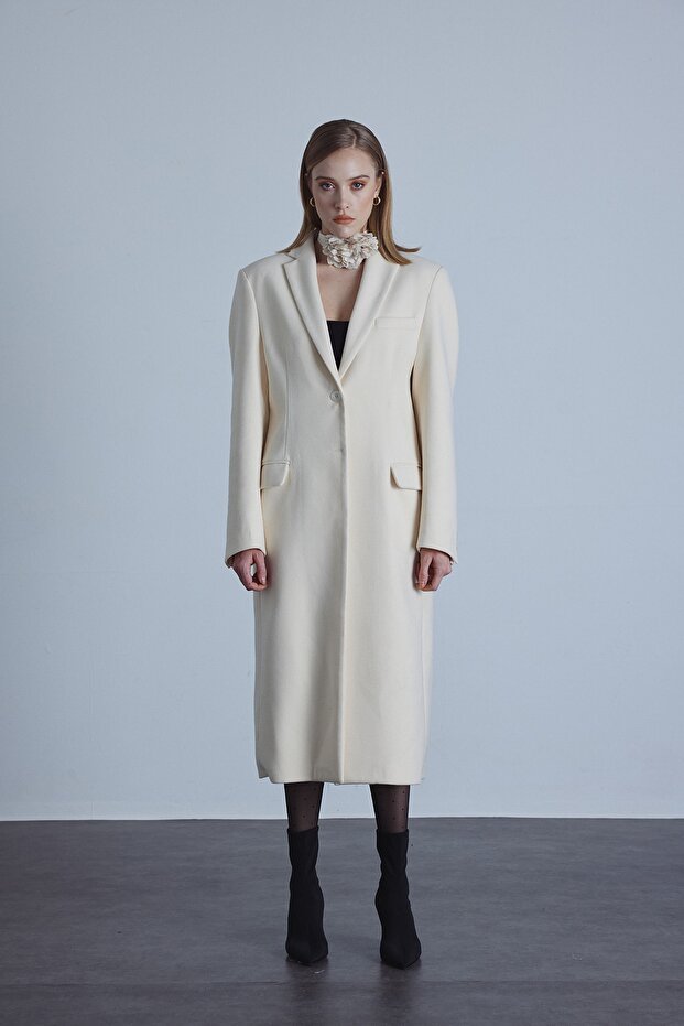 Hailey Coat White - 1