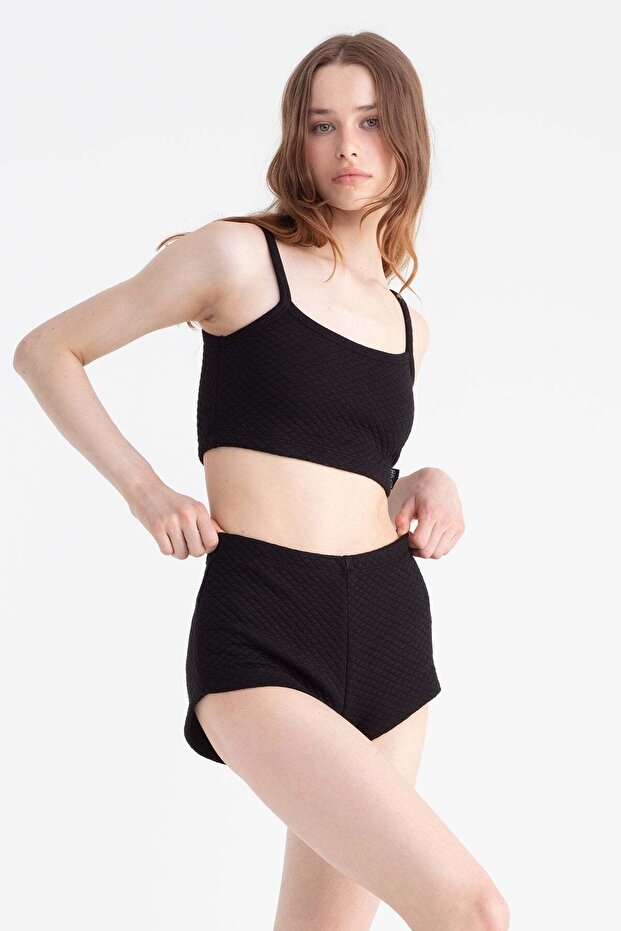 Siyah Şort 11477 - 1