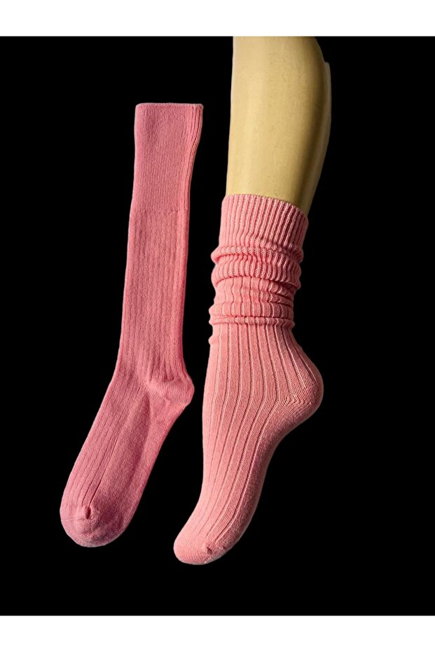 Uzun Yün Bot Çorabı - 1