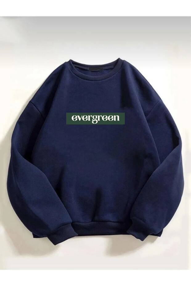 Unisex Evergreen Printed Oversize Sweatshirt