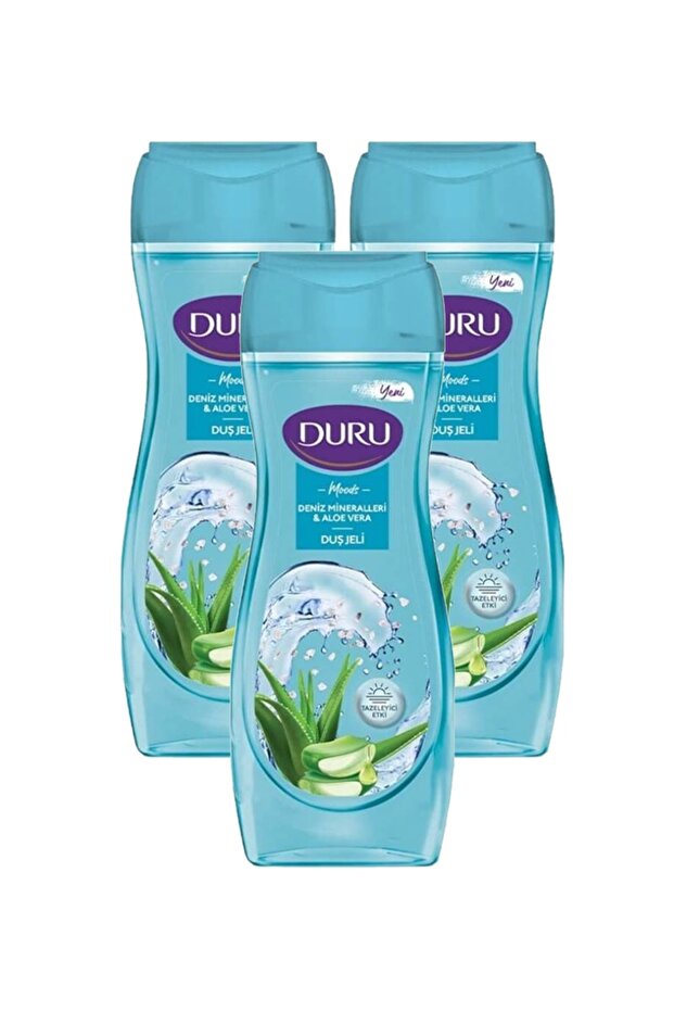 Moods Sea Minerals & Aloe Vera Shower Gel 450 Ml X 3 Pieces