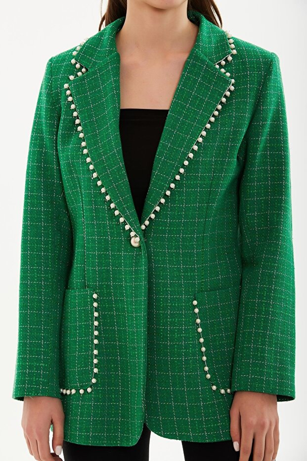 Inci Aksesuarlı Ceket - 1