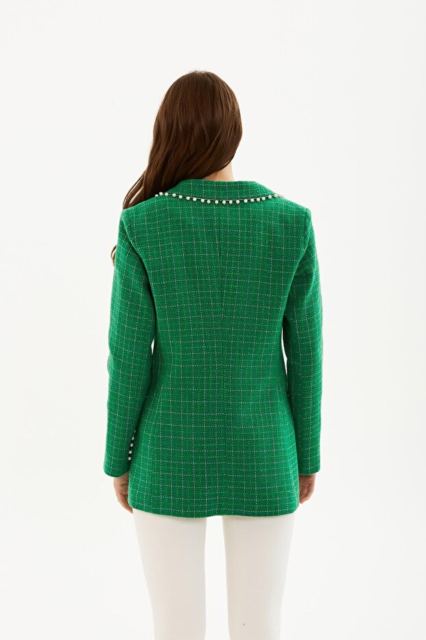 Inci Aksesuarlı Ceket - 4