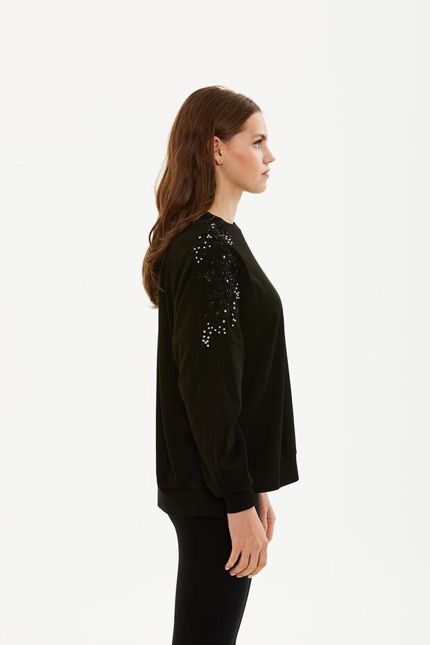 Omuzdan Işlemeli Bluz - 3