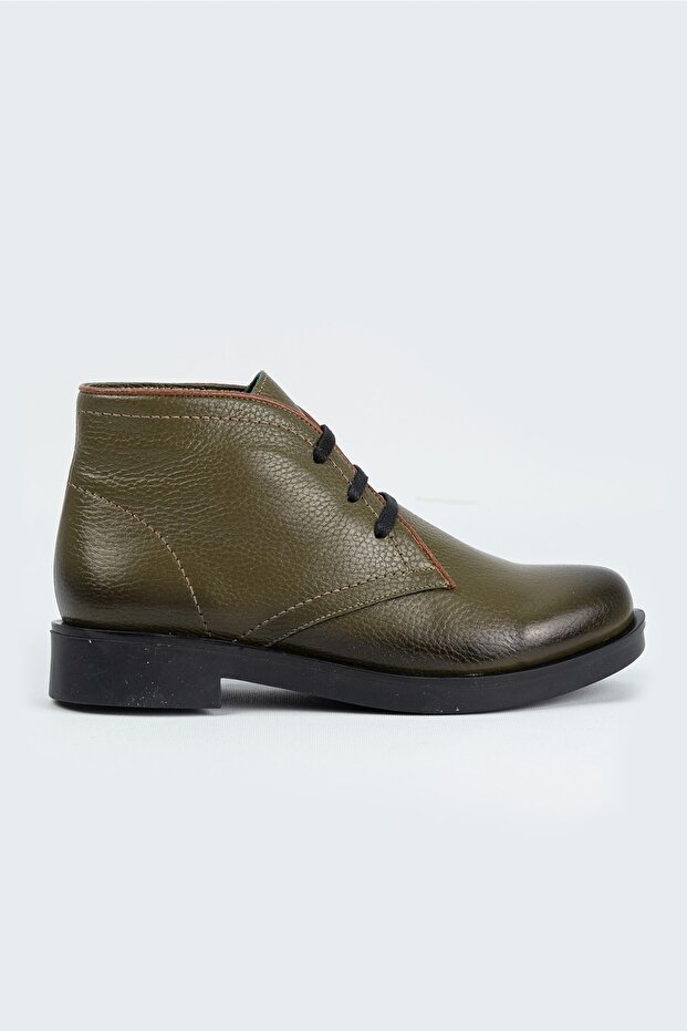 Women's Green Genuine Leather Boots & Booties Size 35-41