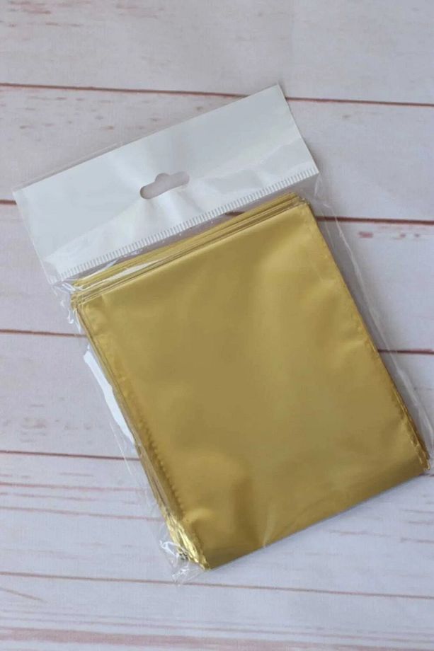 Metalize Bantlı (10x12 Cm) Jelatin Hediye Poşeti (50 Adet) - Renkli Hediye Poşeti - 5