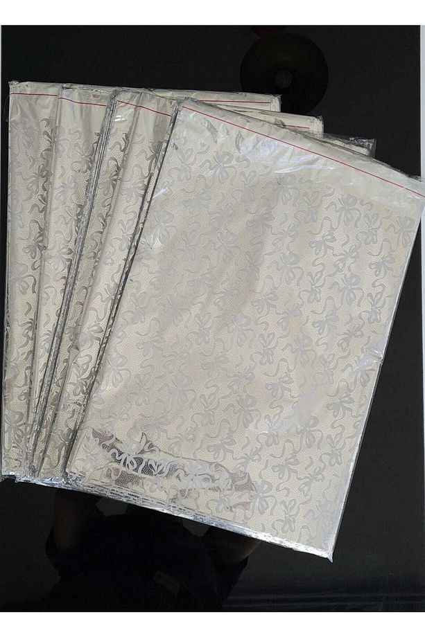 Metalize Bantlı (70X50CM) Jelatin Hediye Poşeti (10 ADET) - Desenli Hediye Poşeti - 1