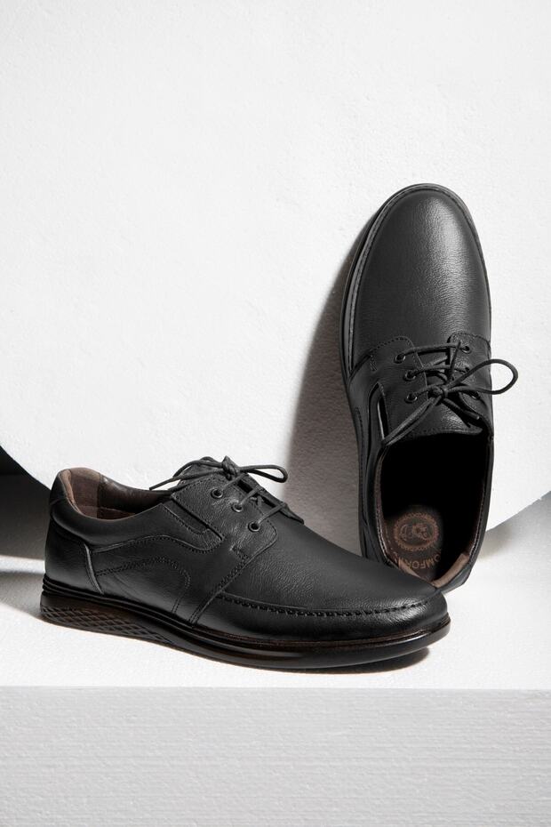 String Ortopedické pánské pohodlné boty z pravé kůže, boty pro otce, ortopedické boty - 6