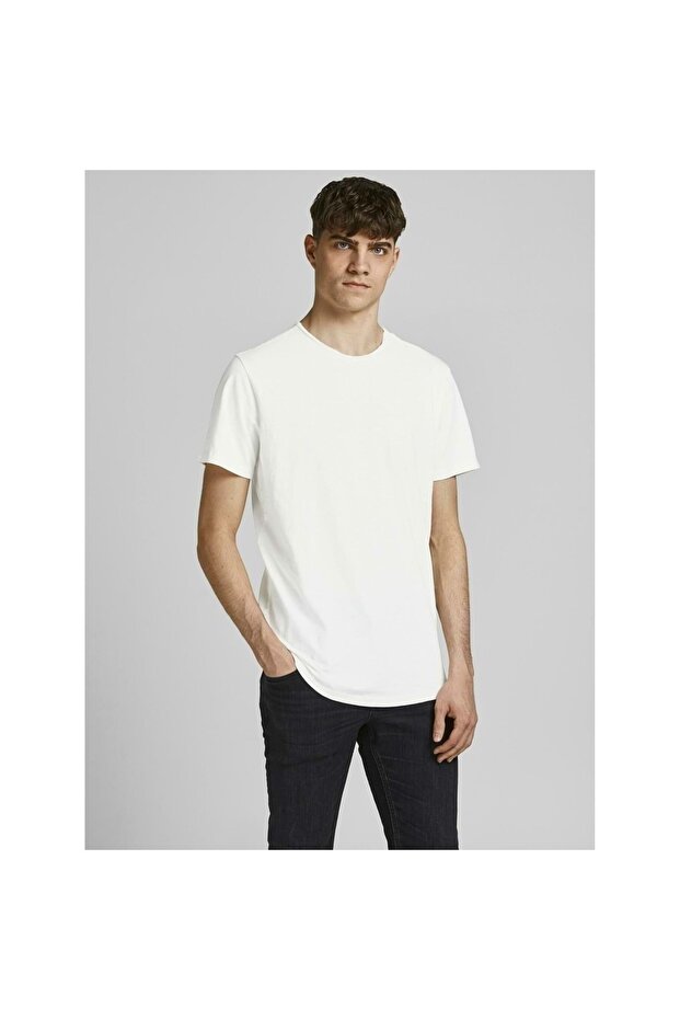 Jack Jones12182498 Jjebasher Organic T-shirt - White - Xl